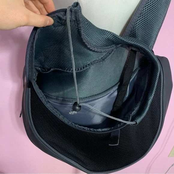 Gray Pet Sling Small Dog Carrier - Picture 4 of 9